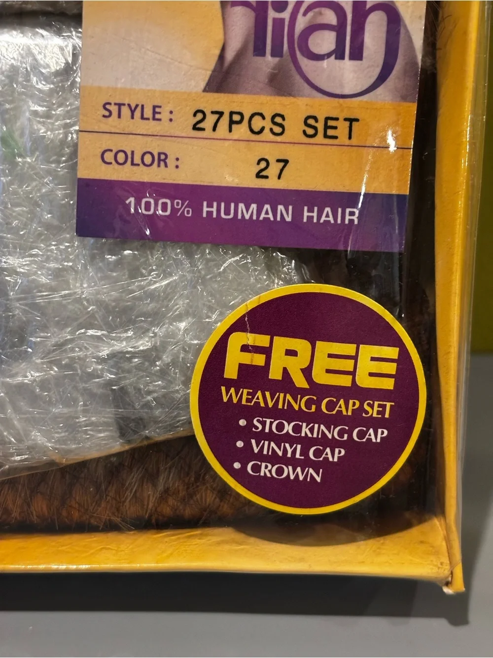 Premium 100% Human Hair Weaving - Color 27 (Light Auburn)